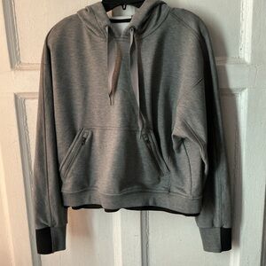 Athleta Gray Hoodie Sweatshirt